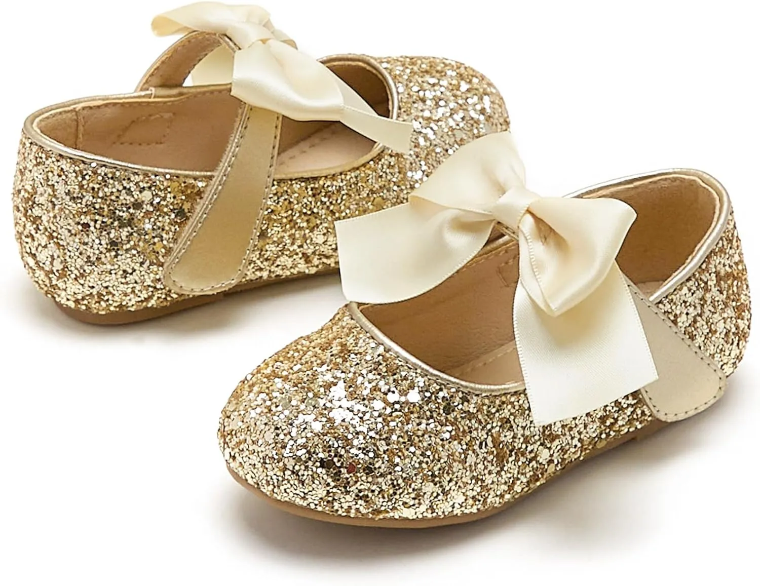 Otter MOMO Toddler/Little Girls Mary Jane Ballerina Flats Shoes Slip-on School Party Dress Shoes