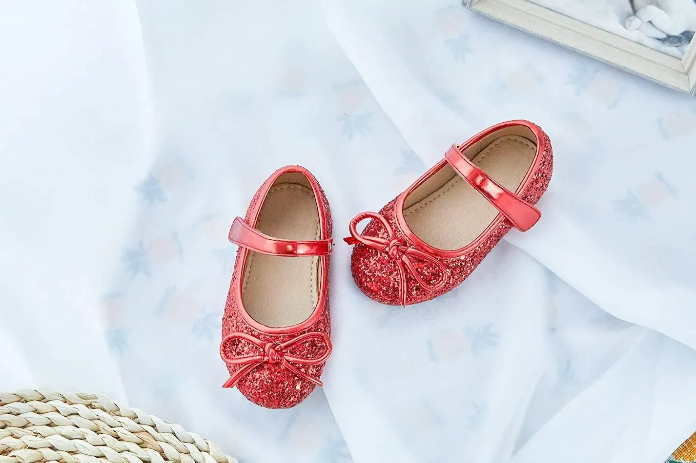 Otter MOMO Toddler/Little Girls Mary Jane Ballerina Flats Shoes Slip-on School Party Dress Shoes