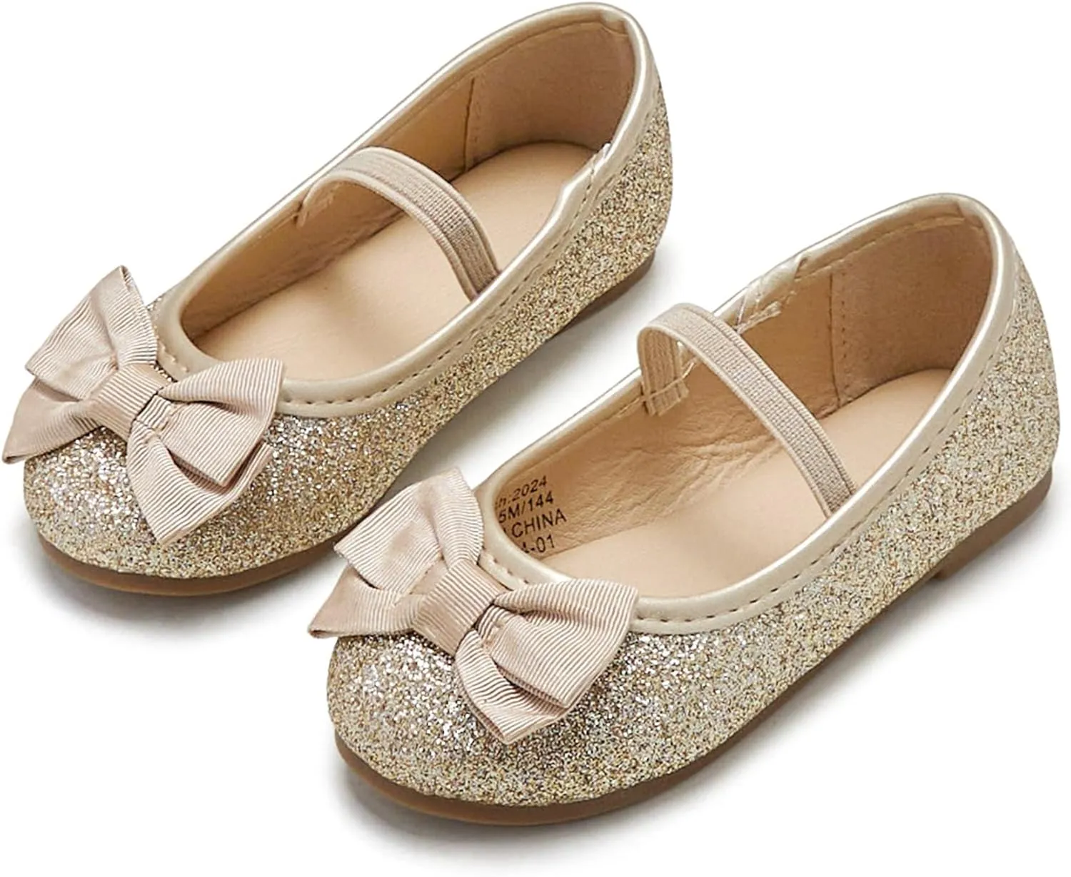 Otter MOMO Toddler/Little Girls Mary Jane Ballerina Flats Shoes Slip-on School Party Dress Shoes