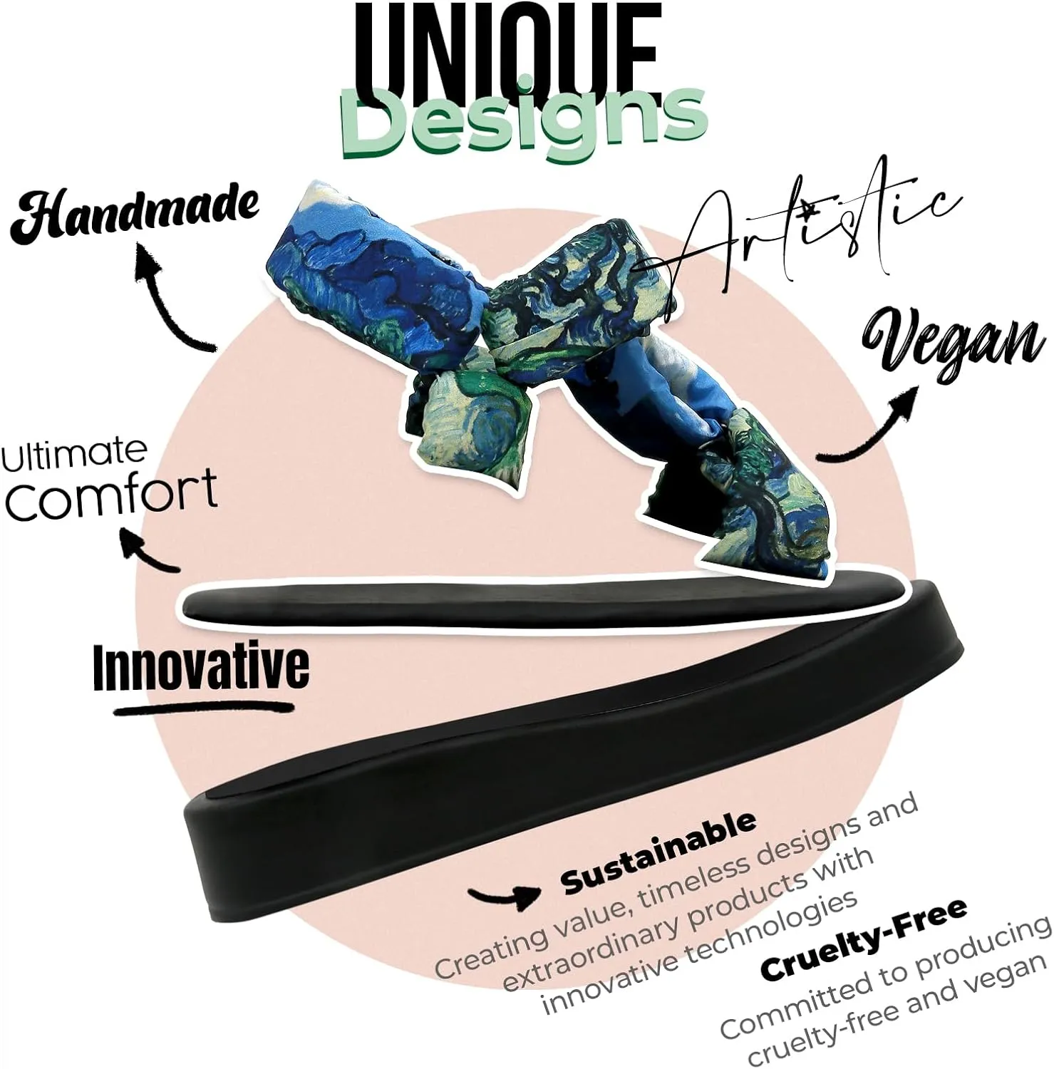 Platform Sandals Women - Vegan and Handmade Summer Sandals for Women