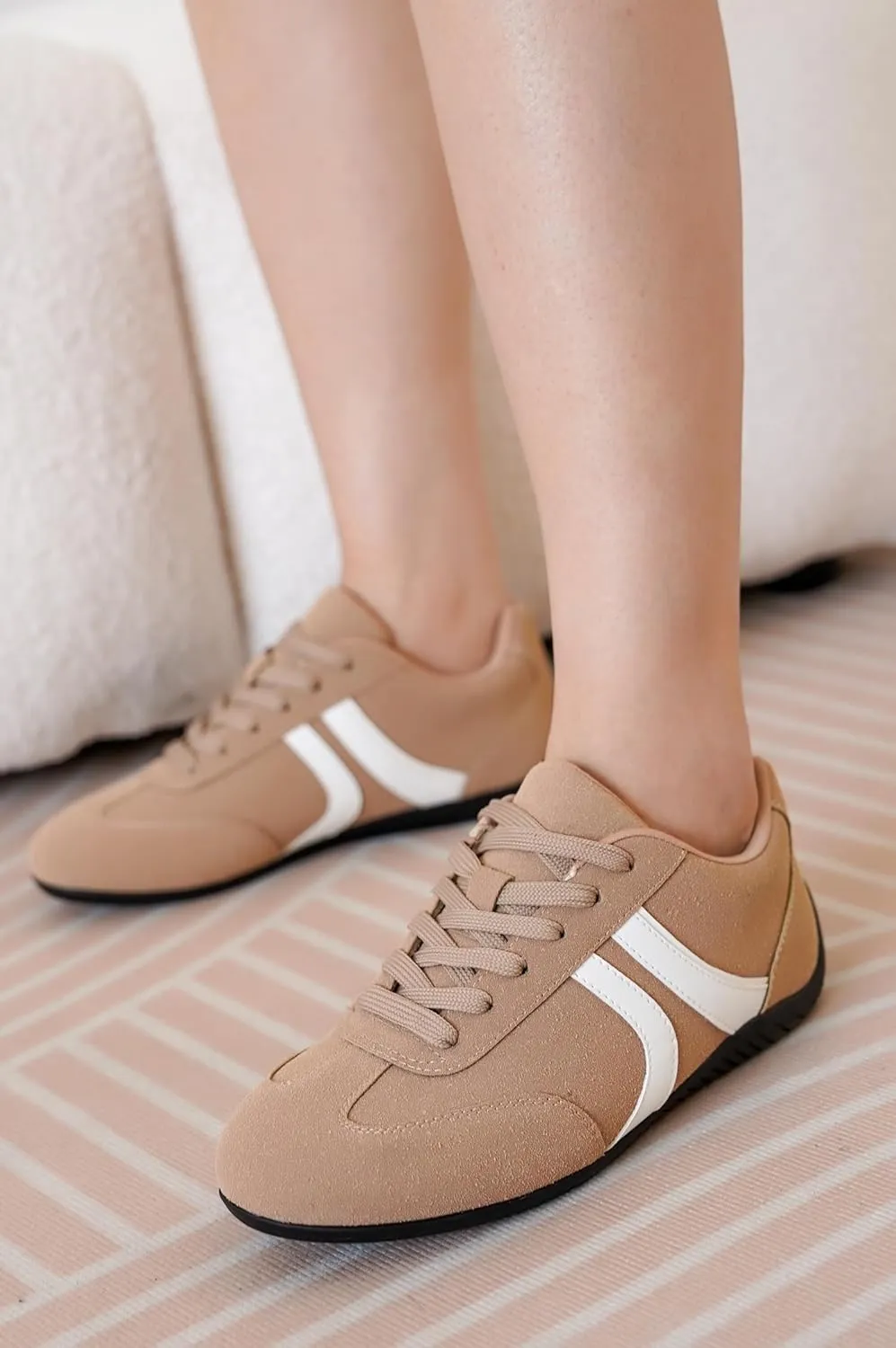 Project Cloud Barefoot Shoes Women – Comfortable Lace-Up Womens Shoes with Memory Foam – Lightweight & Non Slip Womens Shoes Casual – All-Day Women's Fashion Sneakers for 2025 (Goal)