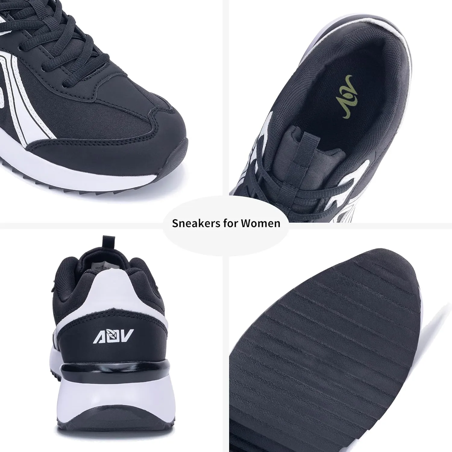 QAUPPE Womens Walking Sneakers Tennis Running Comfortable Shoes Casual Fashion Sneakers