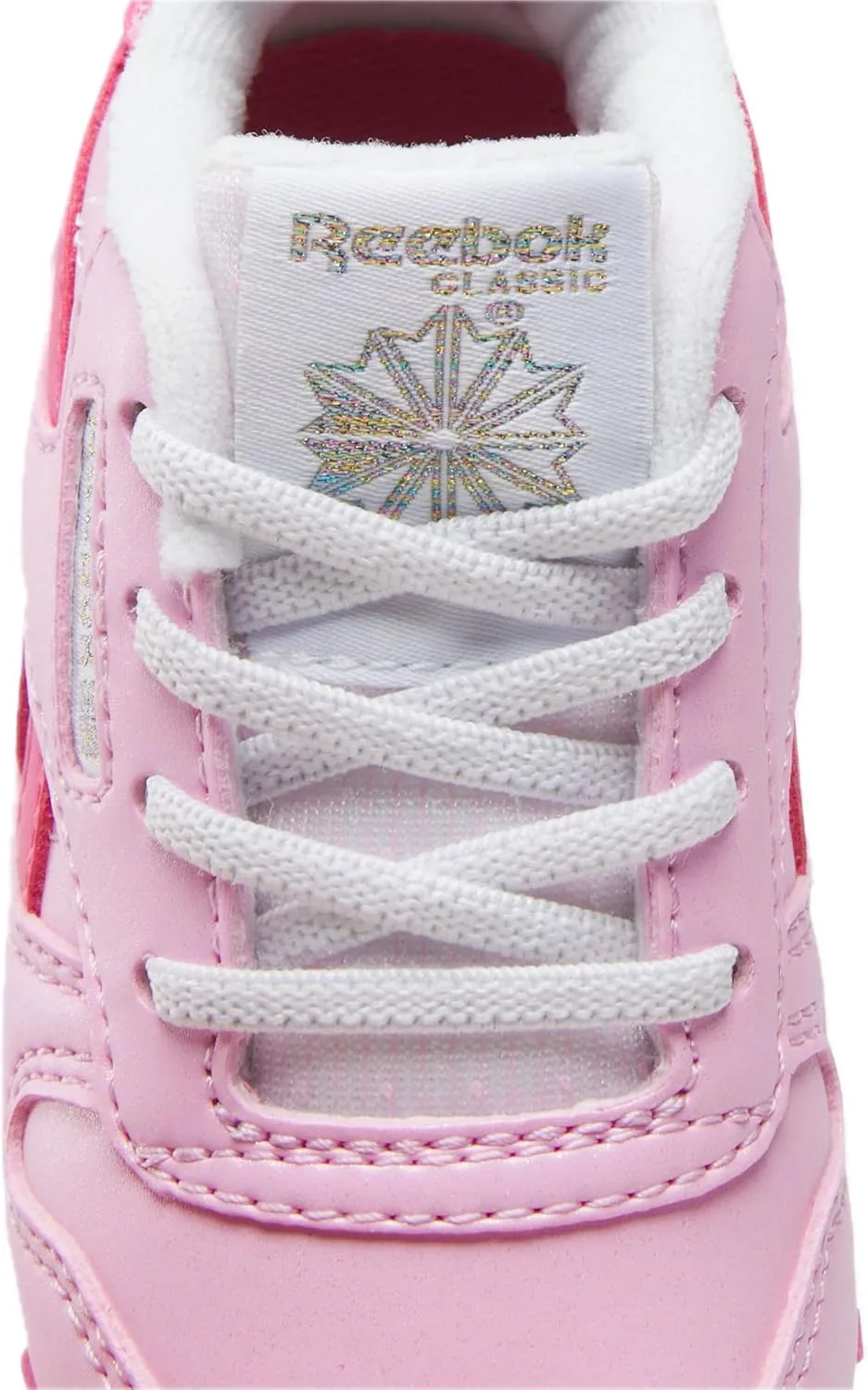 Reebok Baby-Girl's Kid's Cl Step N' Flash Elastic Lace Sneaker
