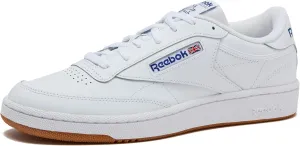 Reebok Men's Club C 85 Tennis Sneaker, White/Royal-Gum, 13