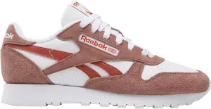 Reebok Women's Classic Leather Sneaker, White/Scorched Earth/Hoop Red, 8