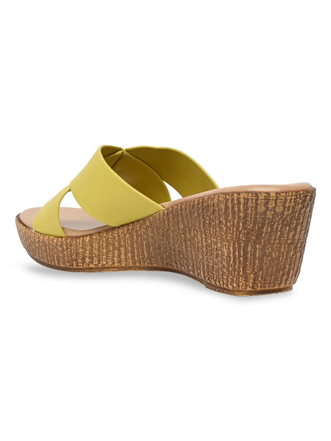 Rocia By Regal Mustard Women Casual Platform Sandals
