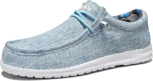 ROTJACM Women's Slip on Cloth Shoes with Arch Support,Plantar Fasciitis Loafers Canvas Comfort Wide Moc-Toe Light Weight Shoes