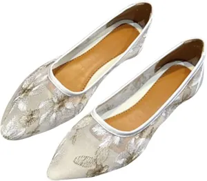 SAILING LU Womens Suede Pointed Toe Ballet Flats Comfortable Wedding Party Casual Slip-On Ballerina Dressy Shoes for Women Walking Shoes