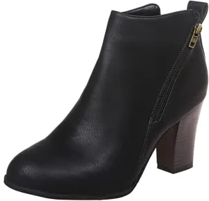 SBGMoSJ Wedge Boots for Women Ankle Booties Wide Width Ankle Booties Wedge Boot Shoes for Women Dress Ankle Booties Leather Brown Western Ankle Booties for Women Vintage Ankle Boots for Women