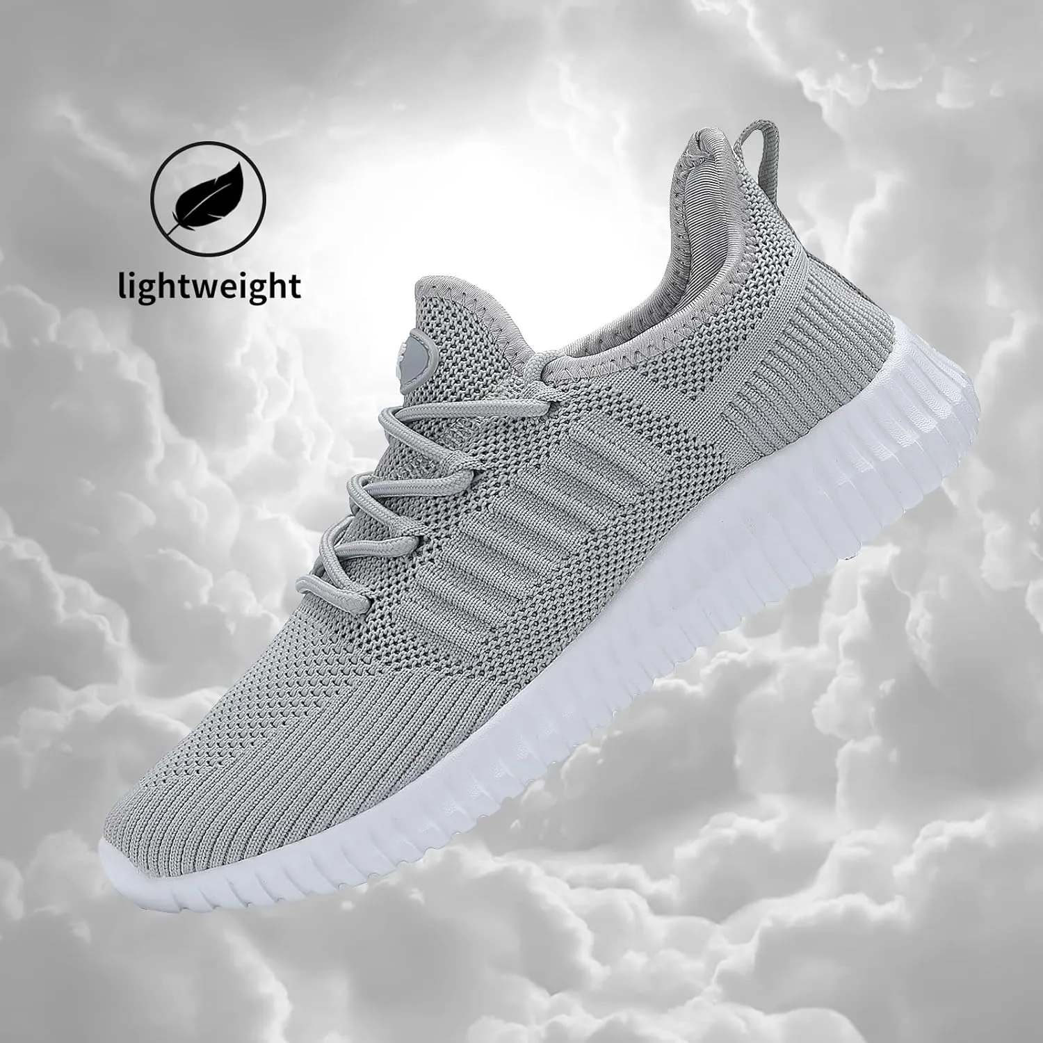 SK·TRIP Women's Walking Shoes Lightweight Breathable Flying Woven Mesh Upper Casual Jogging Shoes Ladies Tennis Shoes Workout Footwear Non-Slip Gym Sneakers for Women