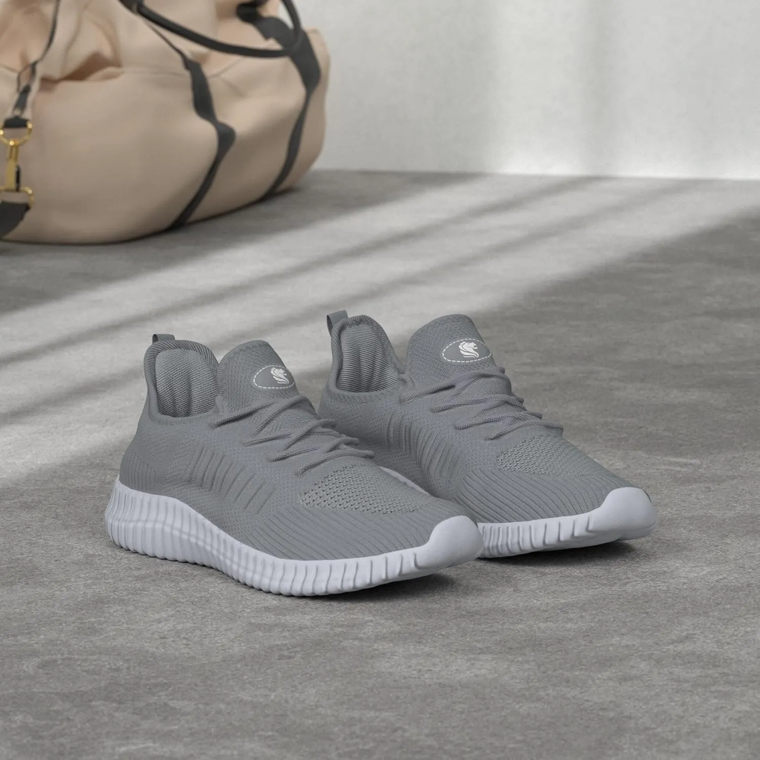 SK·TRIP Women's Walking Shoes Lightweight Breathable Flying Woven Mesh Upper Casual Jogging Shoes Ladies Tennis Shoes Workout Footwear Non-Slip Gym Sneakers for Women