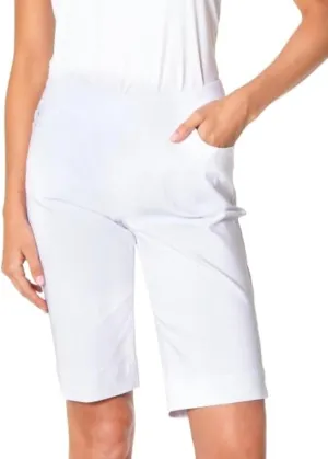 SLIM-SATION Women's Golf Wide Band Pull On Short with Real Pockets