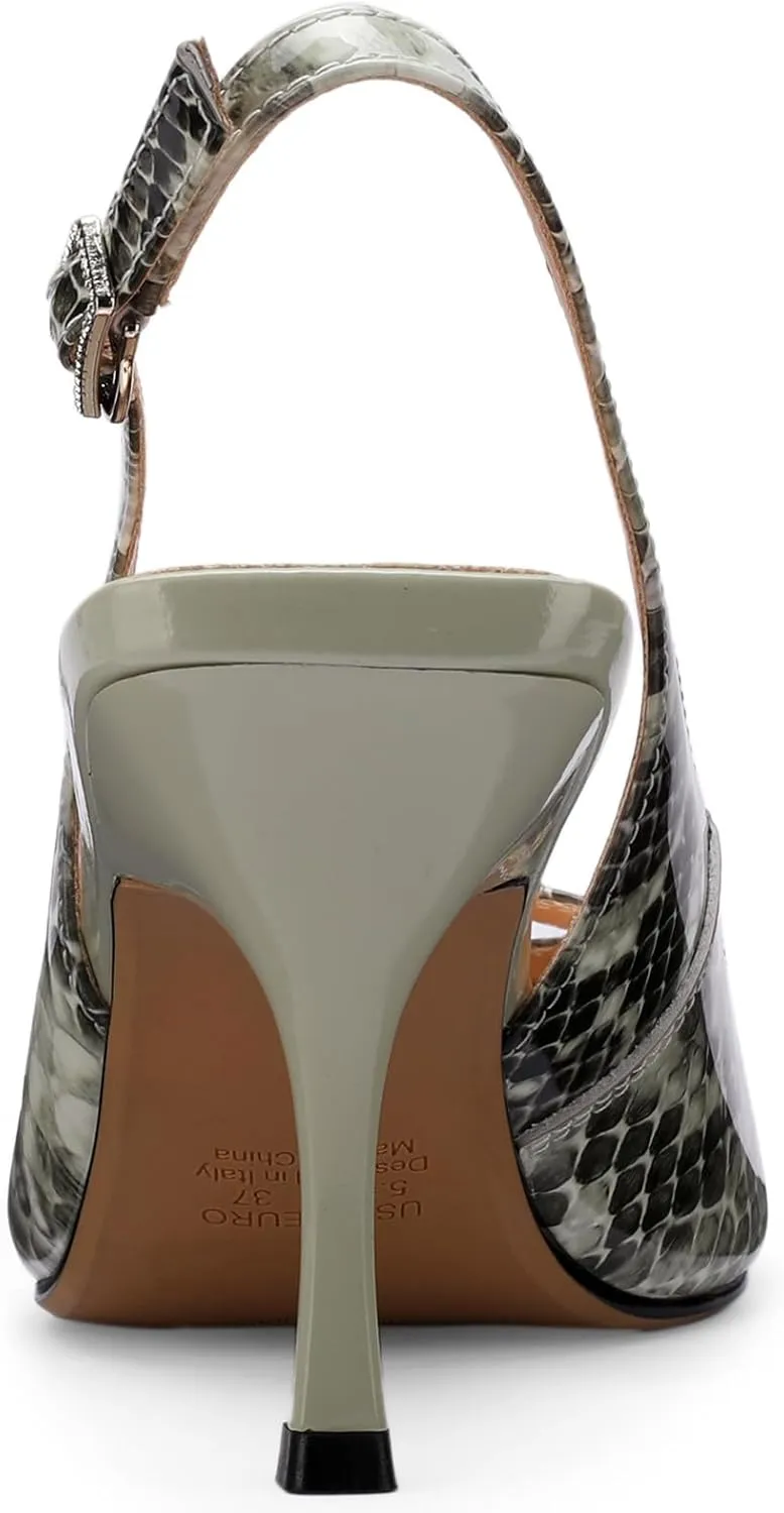Snake Print Womens Sandals Dressy Strappy Wide Sandalias Comfortable Summer Dress Pointed Toe High Heels Ladies Fashion Elegantes 3 Inch Stiletto Pumps
