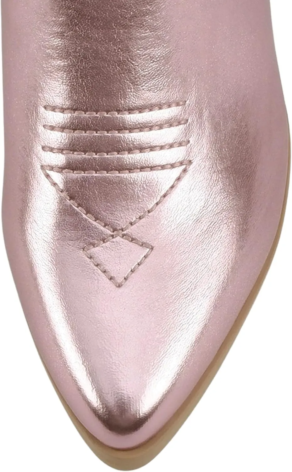 Soda “BLAZING” ~ Women Western Bootie Pointe Toe with Low Heel (Wide Fit Available)