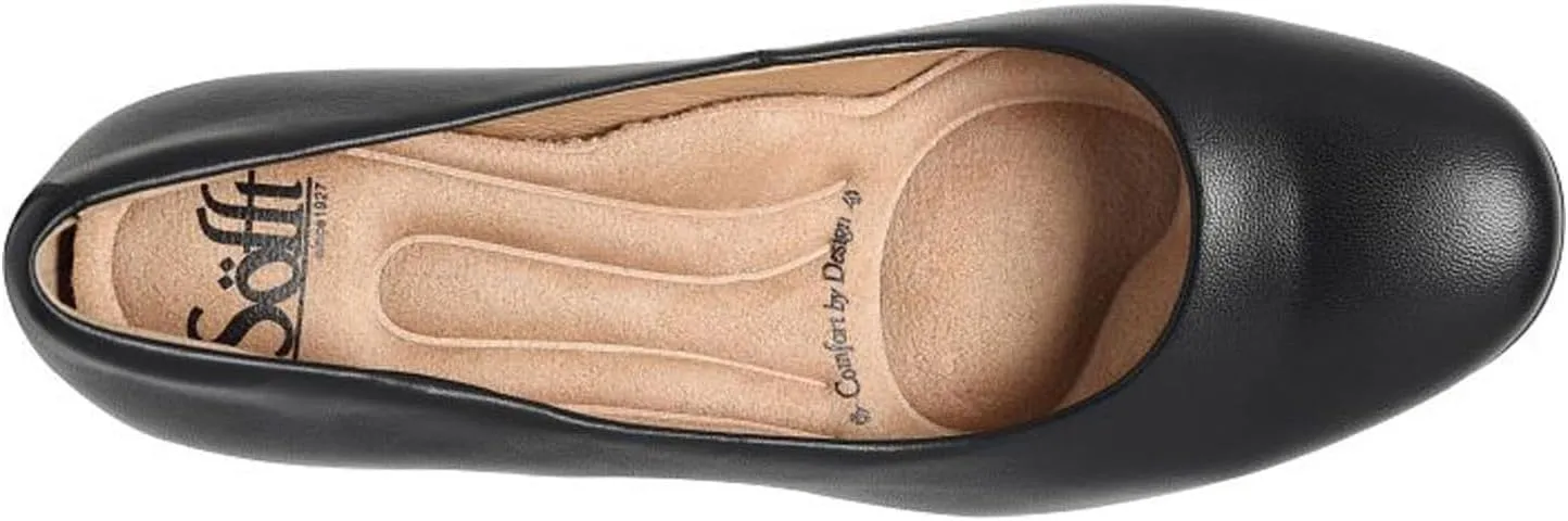 Sofft Lana Heeled Sandals for Women – Leather Lining and Upper – Microfiber Footbed – Closed Toe Style