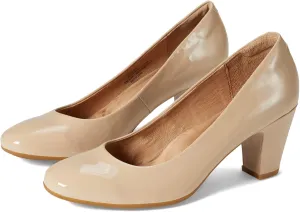 Sofft Lana Heeled Sandals for Women – Leather Lining and Upper – Microfiber Footbed – Closed Toe Style