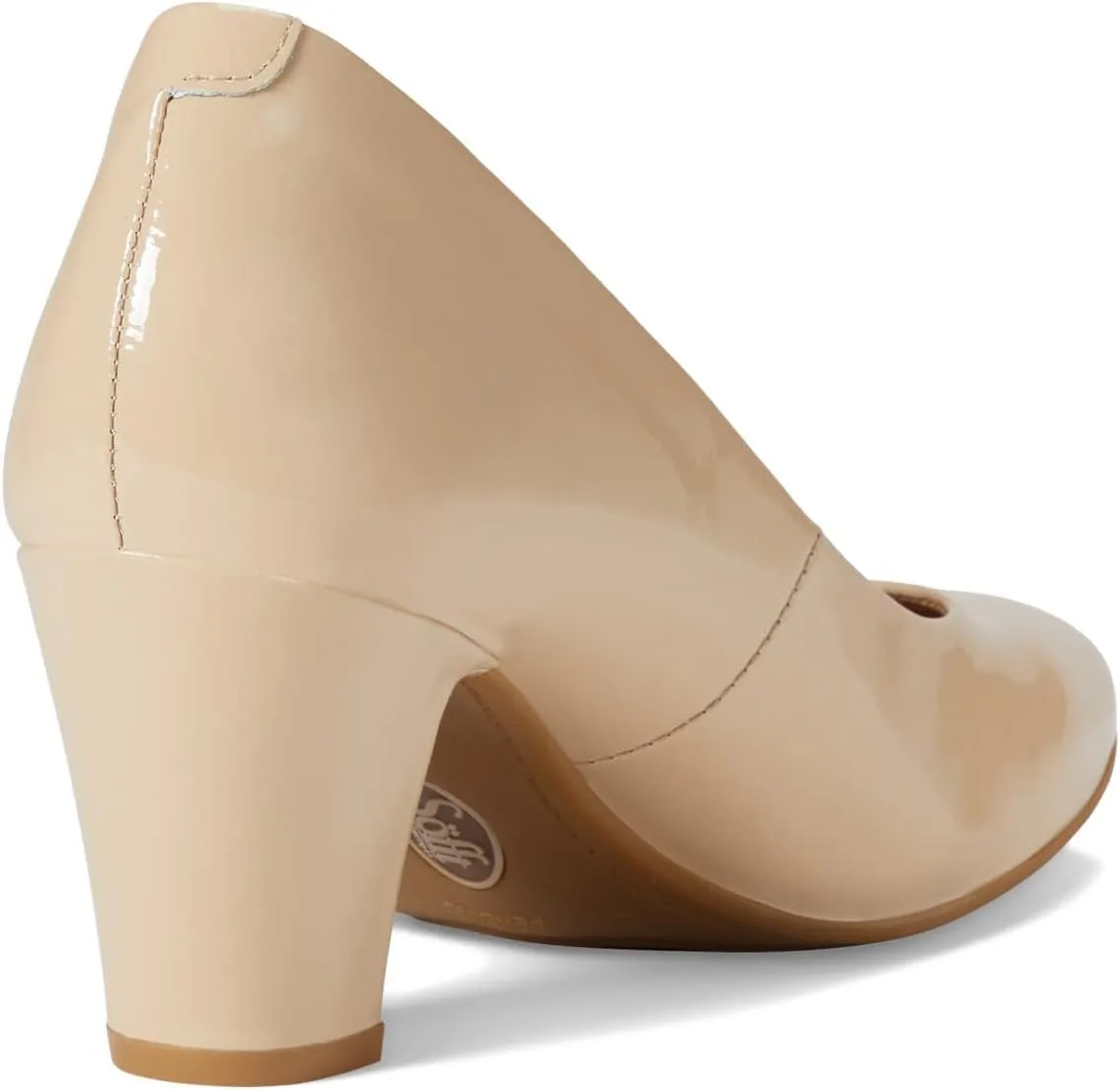 Sofft Lana Heeled Sandals for Women – Leather Lining and Upper – Microfiber Footbed – Closed Toe Style
