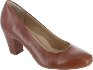 Sofft Lana Heeled Sandals for Women – Leather Lining and Upper – Microfiber Footbed – Closed Toe Style