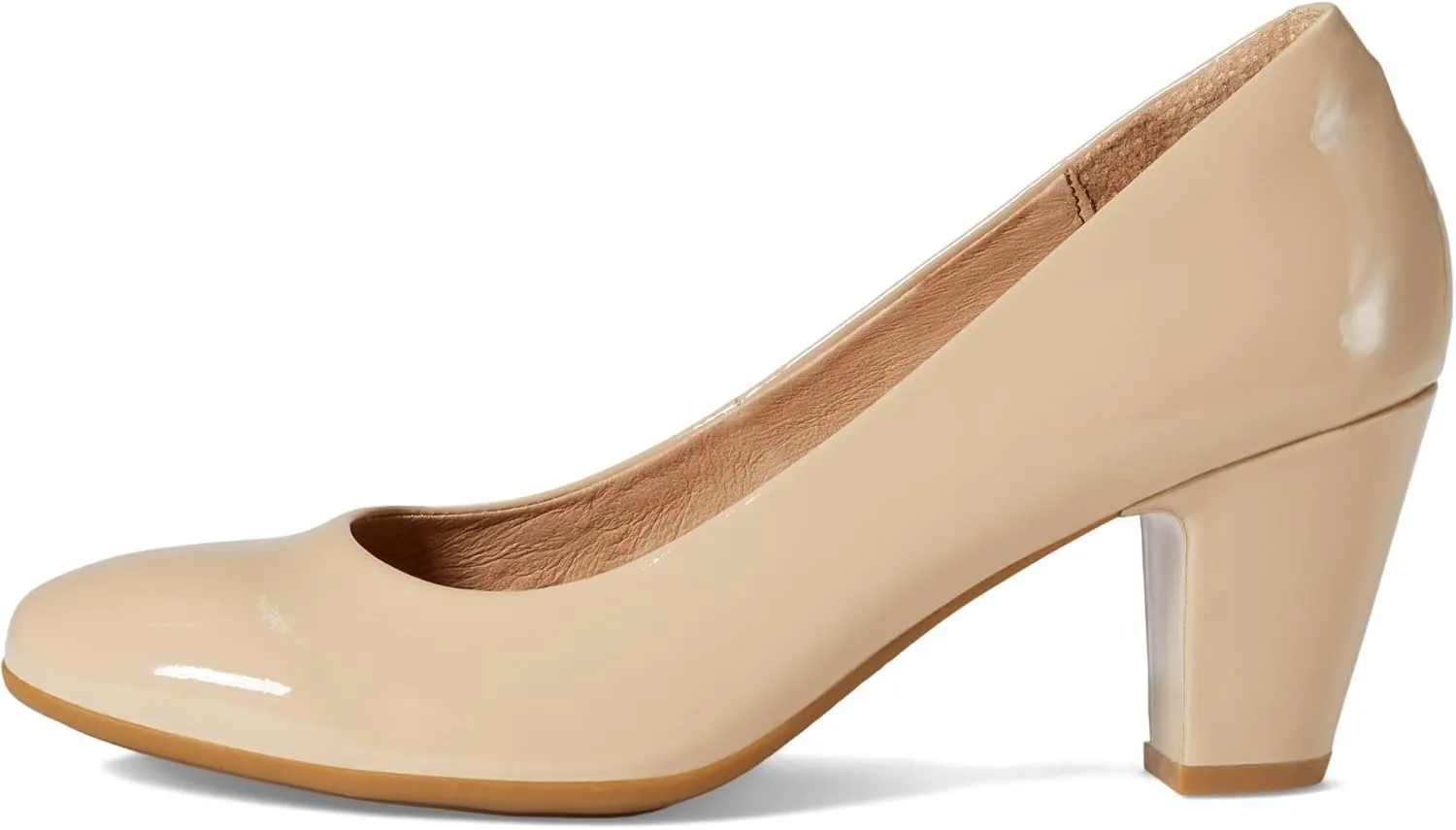 Sofft Lana Heeled Sandals for Women – Leather Lining and Upper – Microfiber Footbed – Closed Toe Style