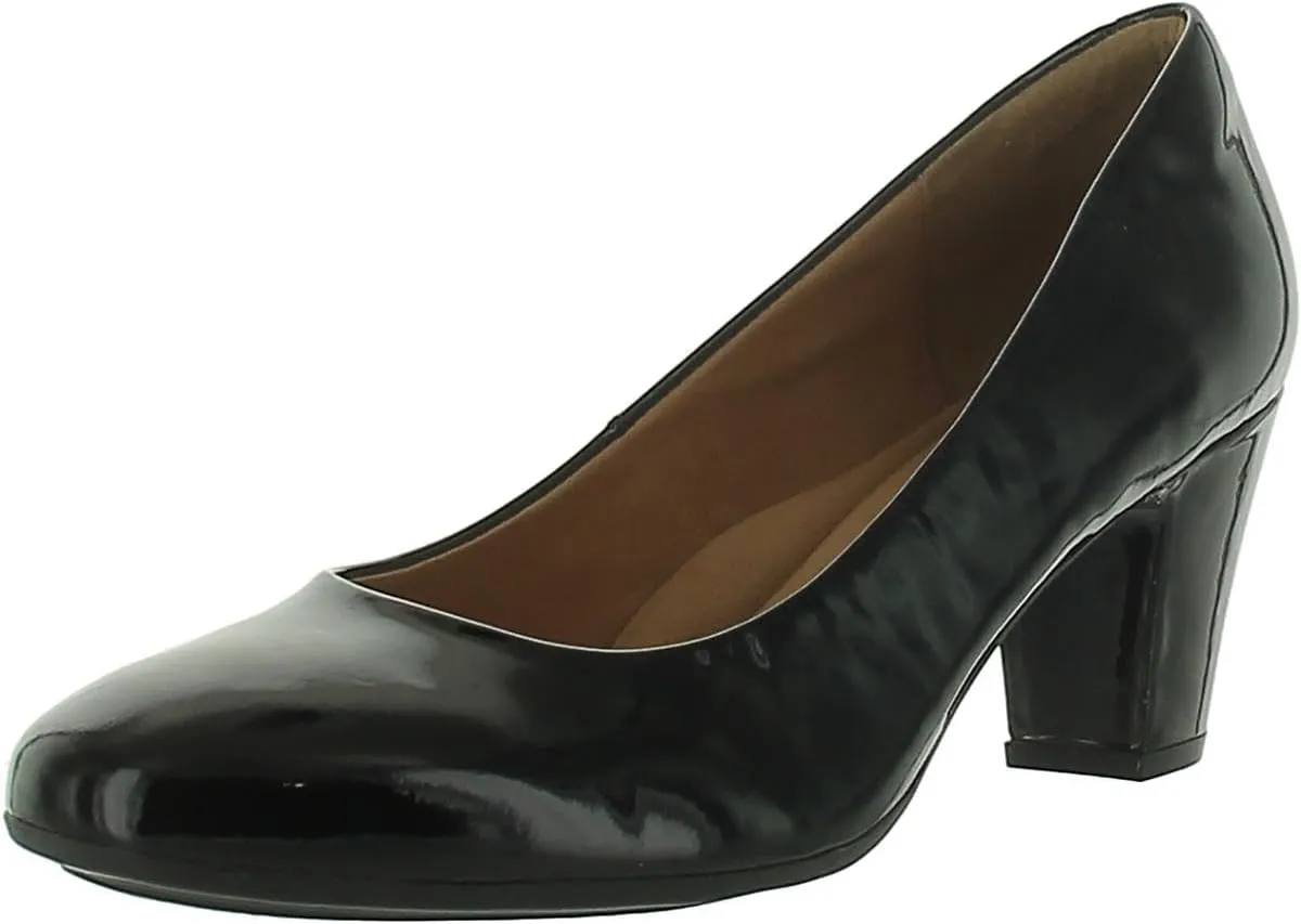Sofft Lana Heeled Sandals for Women – Leather Lining and Upper – Microfiber Footbed – Closed Toe Style