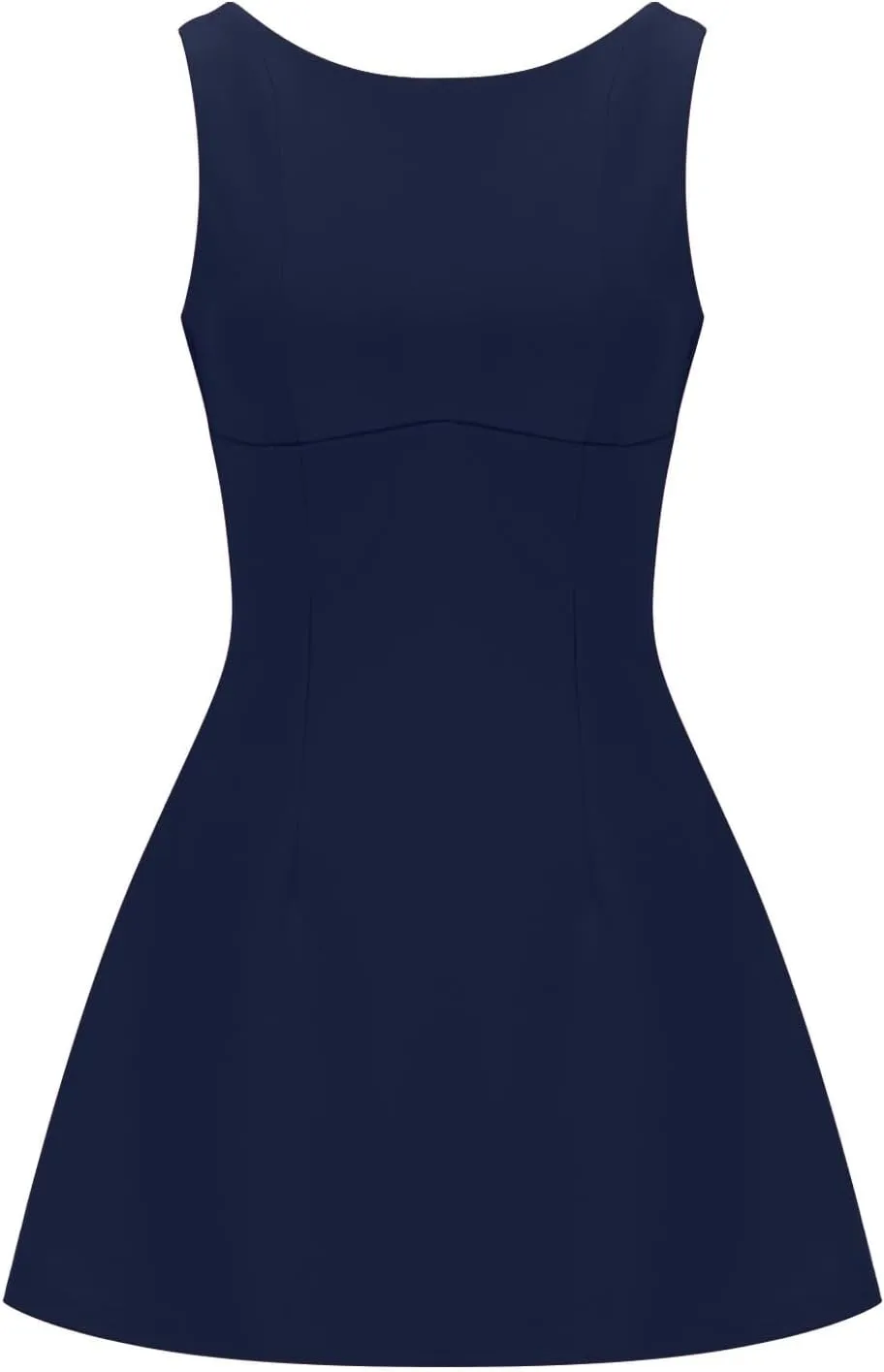 Square Neck A Line Dress for Women Sleeveless Fit and Flare Casual Summer Party Elegant Prom