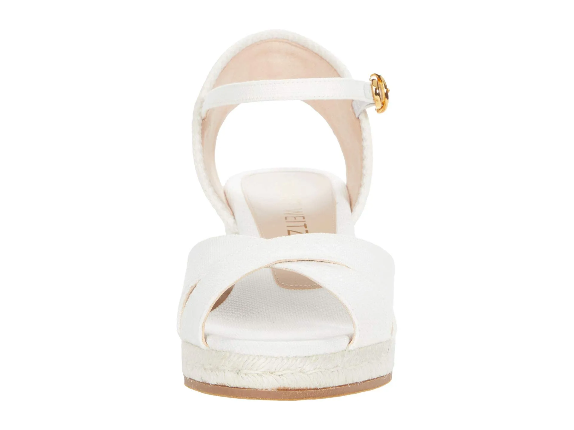 Stuart Weitzman Womens Mirela 8 Wide Cream