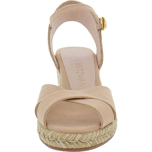 Stuart Weitzman Womens Mirela Adobe/Natural 8.5 C