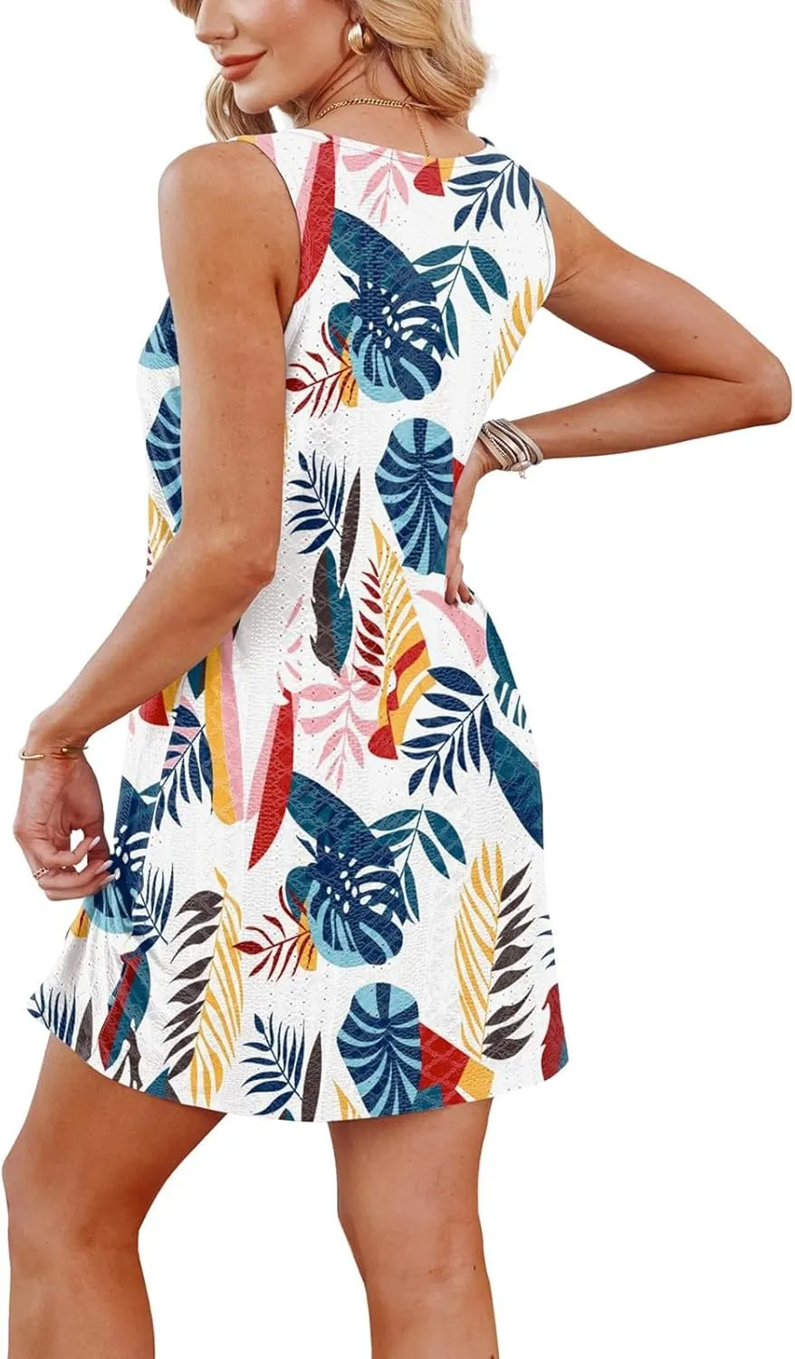 Summer Dress for Women 2025 Sleeveless BeachTank Dress Casual Short A Line Sexy Sundress Plus Size