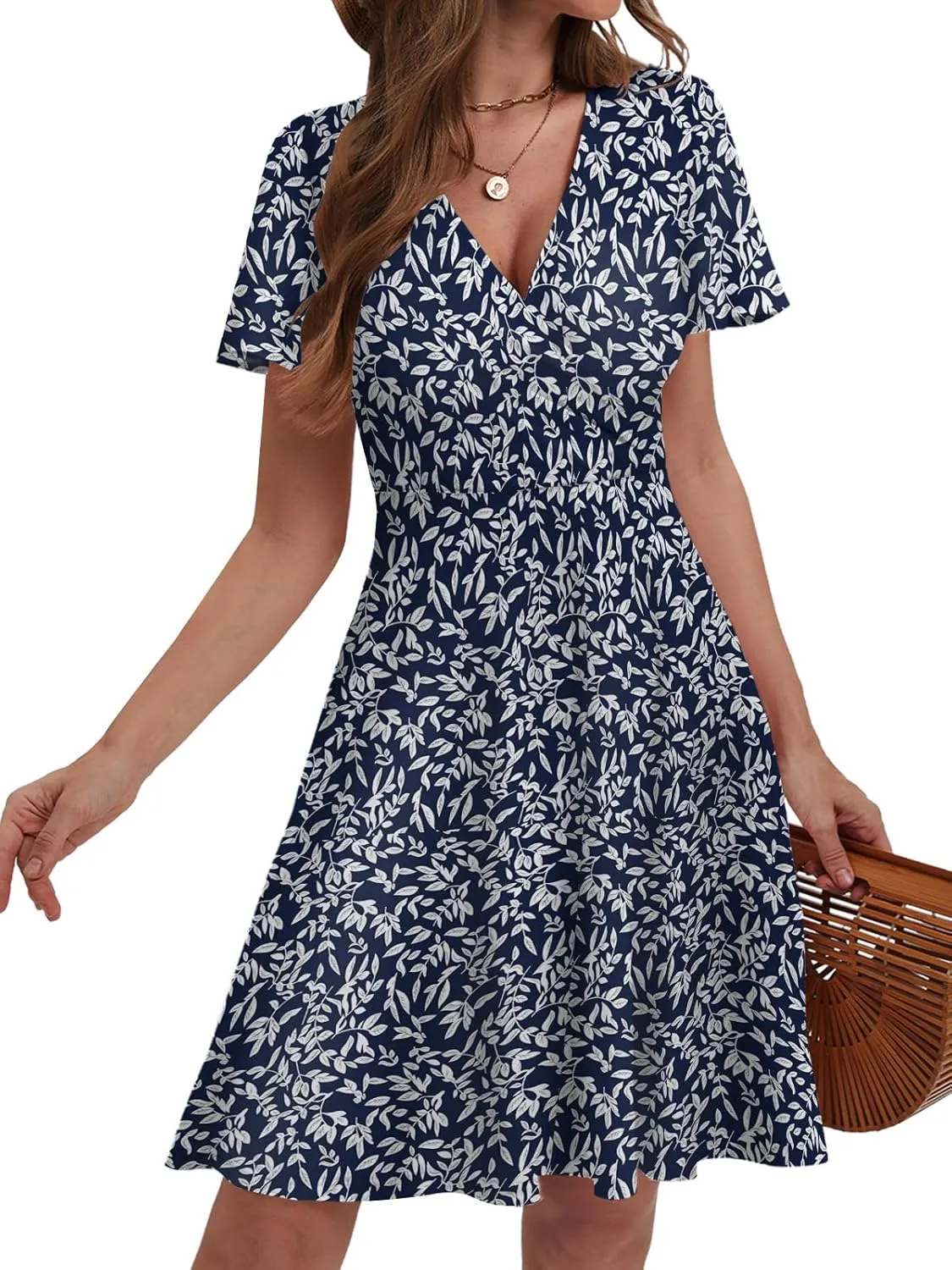Summer Dresses for Women 2025 Floral Sundresses Elegant Classy Fashion Casual Outfit Plus Size