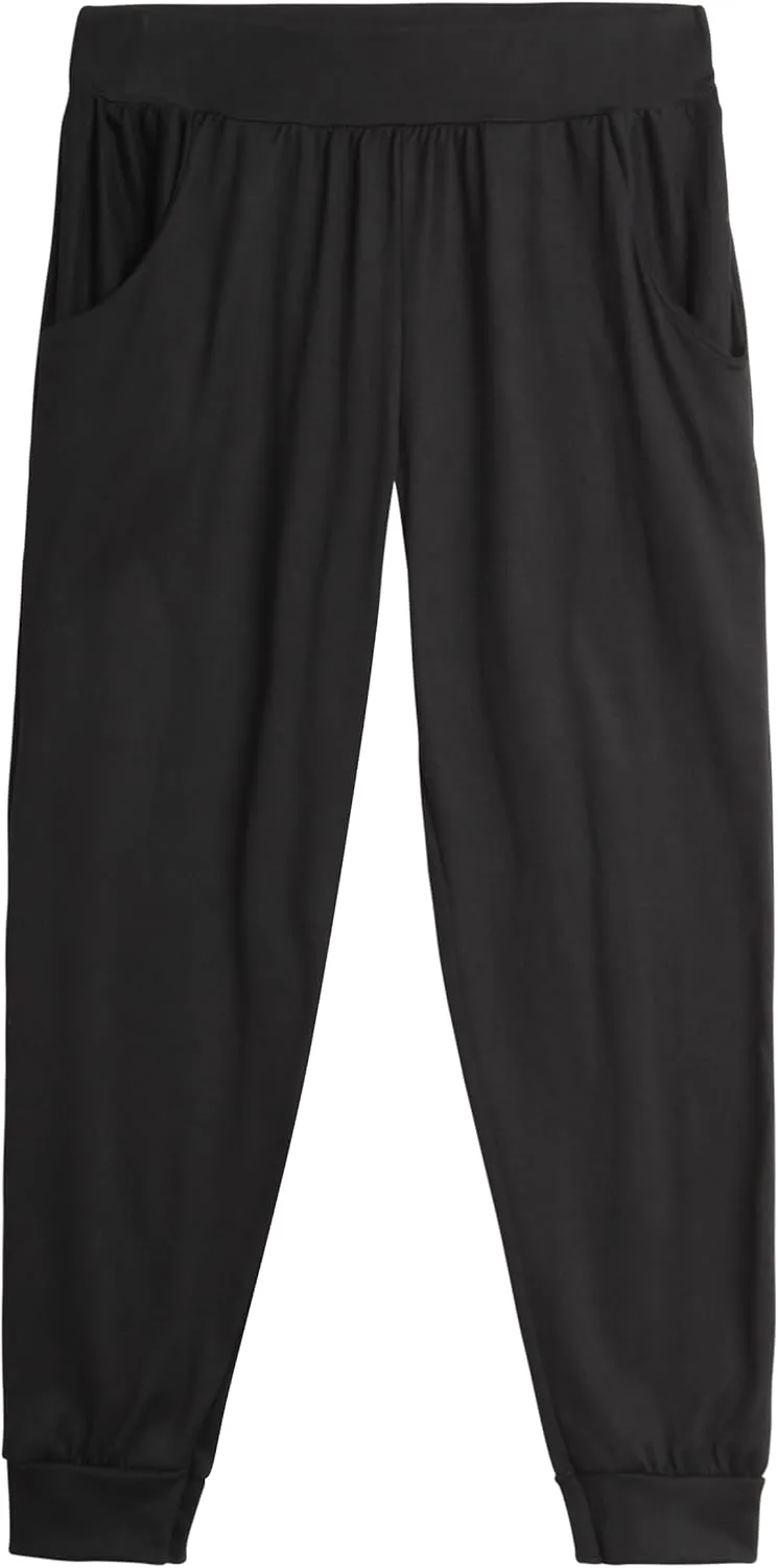 Sweet Hearts Girls Sweatpants - 3 Pack Girls' Activewear High Waisted Jogger Pants with Pockets: Made in USA (Sizes: 5-18)
