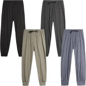 Sweet Hearts Girls Sweatpants - 4 Pack Super Soft Girls' Activewear Performance Jogger Pants: Made in USA (Sizes: 7-16)