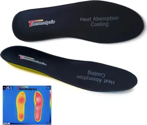 Thermalysis Aire Thermostatic Insoles - Relieve Fatigue, Breathable & Cushion Insoles for Long-Term Comfort - Shoe Inserts for Men/Women (Womens 6 1/2-(235mm))
