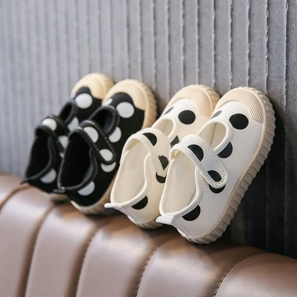 Toddler Little Girls Shoes Kids Mary Jane Flats Canvas Slip-On Lightweight Sneaker School Uniform Dress Shoe Cute Casual Running Shoes
