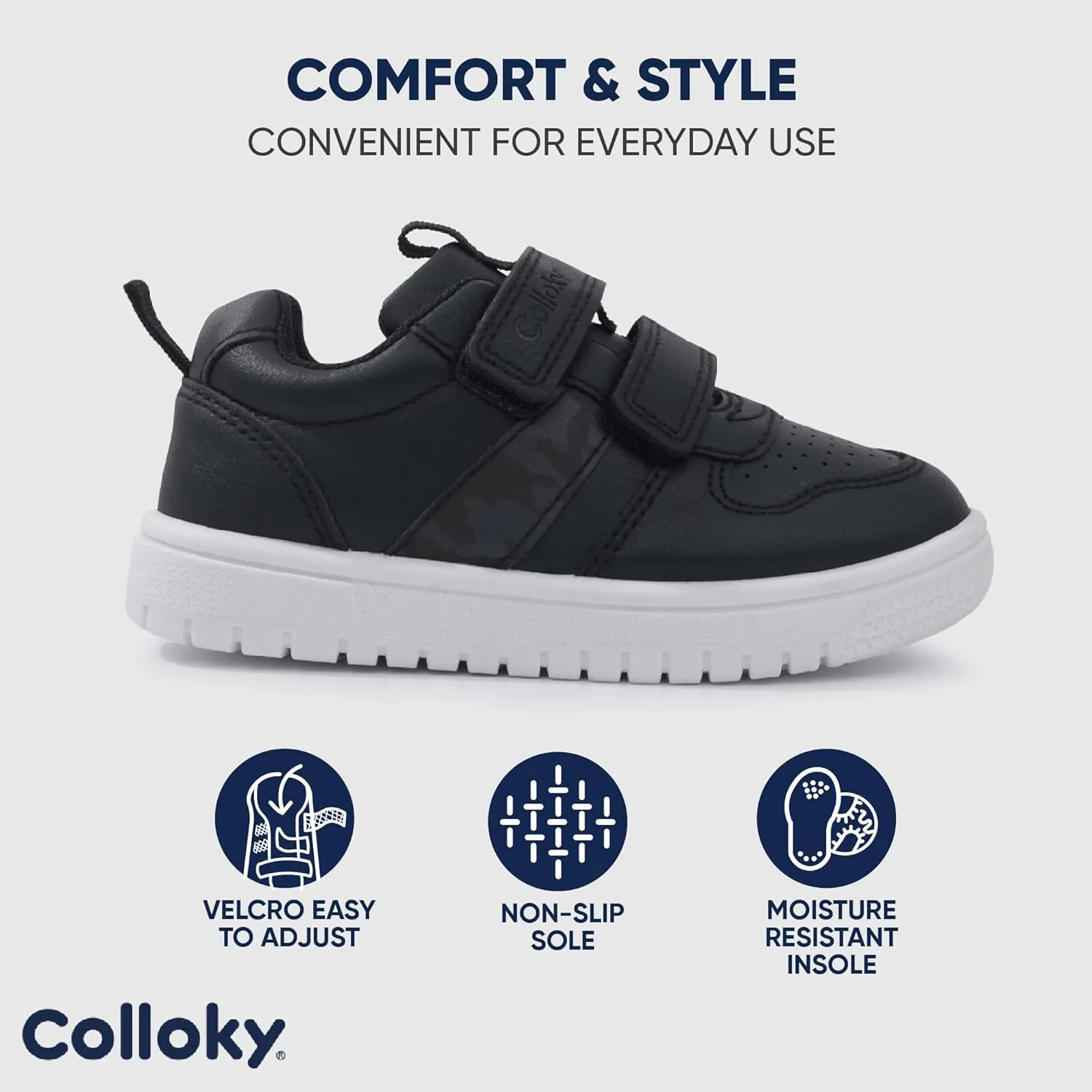 Toddler Sneakers for Girls - Lightweight Shoes with Soft Soles & Adjustable Strap, Arch Support & Breathable Design - Washable & Stylish