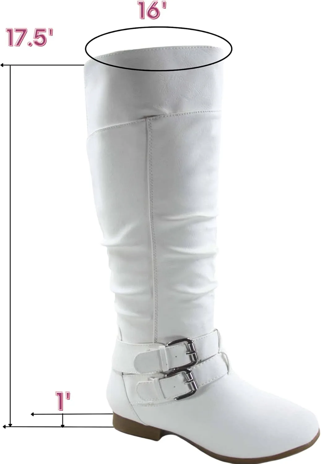 TOP Moda Coco-20 Women's Fashion Round Toe Low Heel Knee High Zipper Riding Boot Shoes