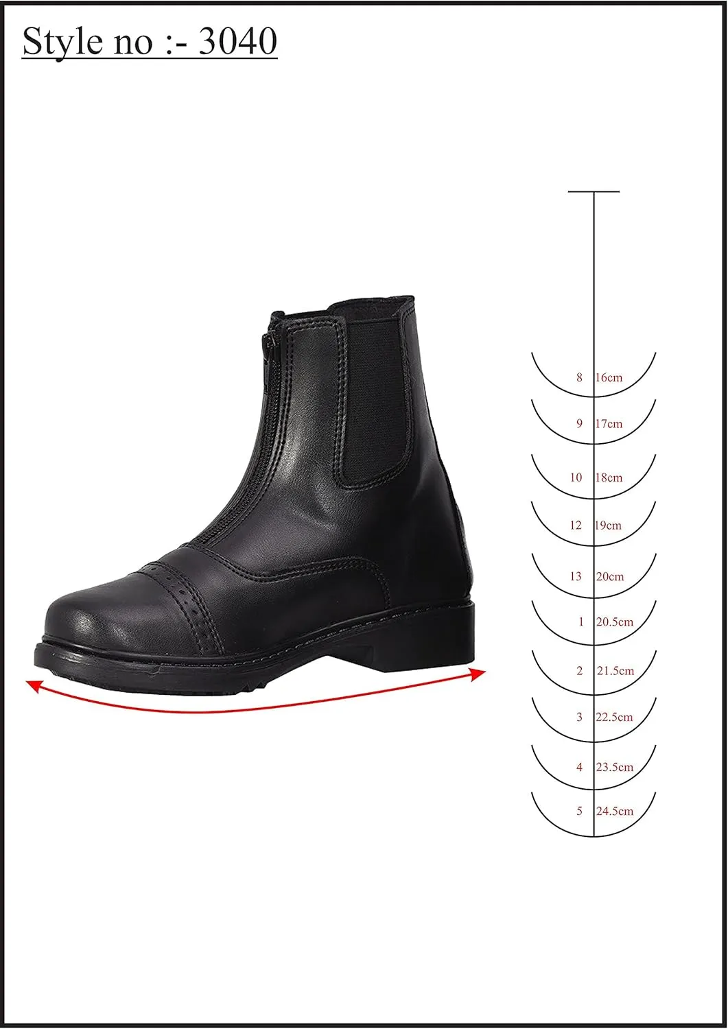 TuffRider Children’s Starter Front Zip Paddock Boots | Durable, Easy to Clean Water-Resistant Horse Riding Boots for Kids
