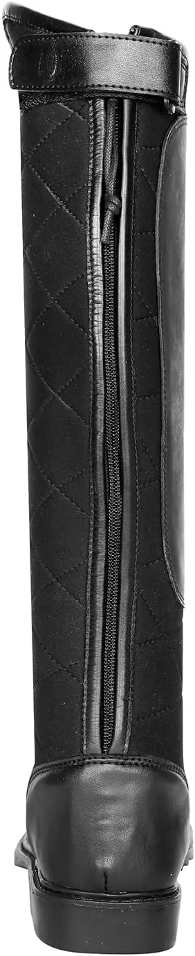 TuffRider Women's Alpine Quilted Field Boots in Synthetic Leather