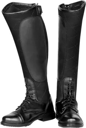 TuffRider Women's Alpine Quilted Field Boots in Synthetic Leather