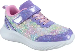 TZ Youth Kid's Girl's Glitter Fashion Sneakers Sparking Shiny Casual Athletic Walking Shoes