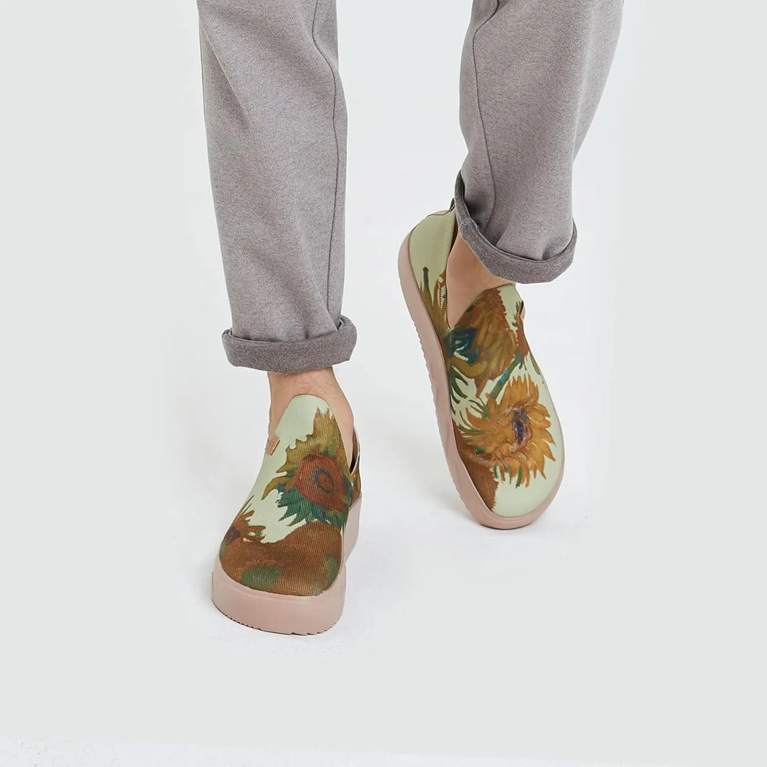 UIN Men's Casual Loafers Slip Ons Comfortable Art Painted Travel Fashion Sneakers Fuerteventura