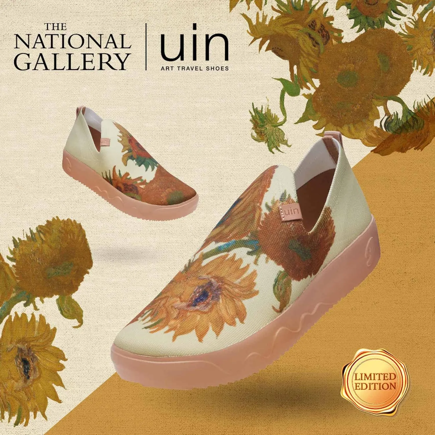 UIN Men's Casual Loafers Slip Ons Comfortable Art Painted Travel Fashion Sneakers Fuerteventura