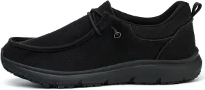 ulogu Non Slip Waterproof Shoes for Men Women Oil Resistant Slip On Work Loafers Food Service Canvas Shoe