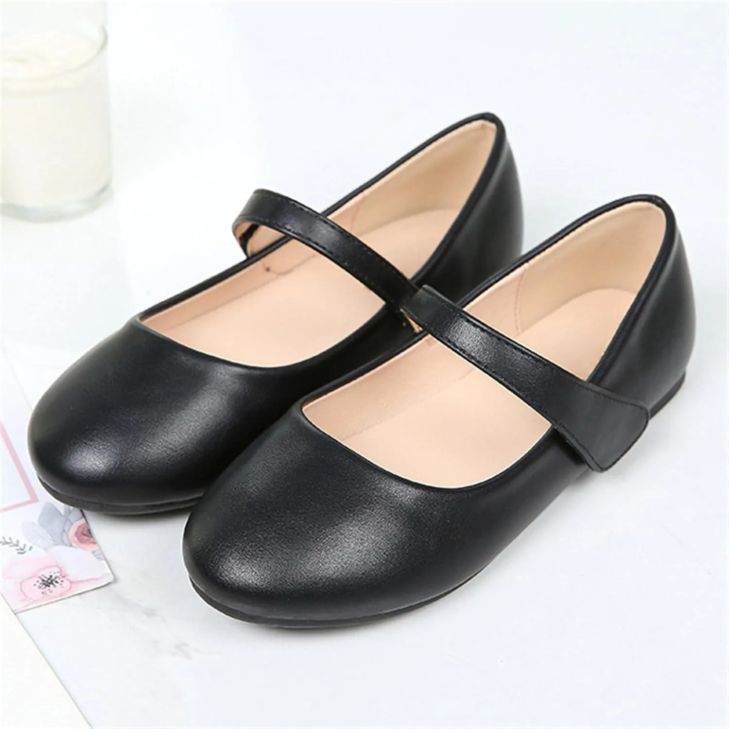 Unisex-Child Dressy Ballet Shoes Toddler Girl Leather Dress Shoes Closed Toe Mary Jane Flat Water Shoes for Toddlers