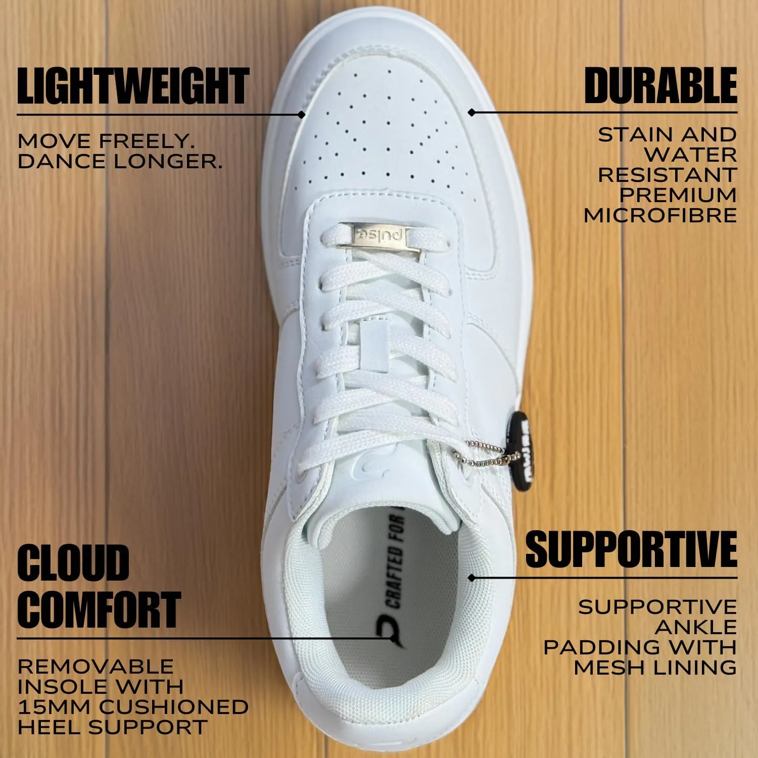 Unisex Dance Sneakers Spin Sole Comfortable Breathable Lightweight Premium Men's and Women's Dance Shoes for Dancing On All Surfaces