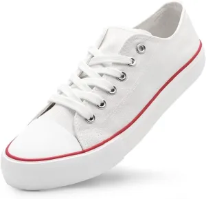 Unisex Low Top Lace Up Casual Canvas Shoes for Women and Men, Comfortable Lightweight Classic Fashion Sneakers Popular 2024, Zapatillas Casual De Lona De Moda para Hombre Y Mujer