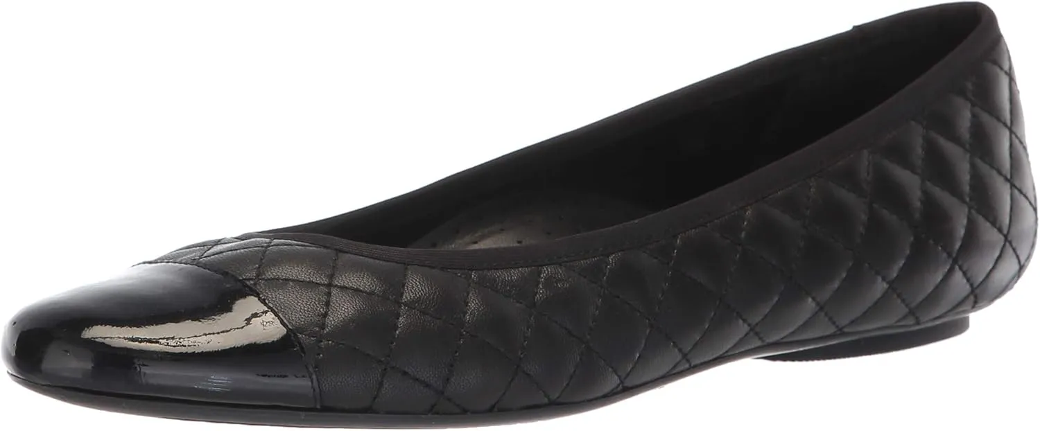 VANELi Womens Serene Quilted Slip On Ballet Flats Casual - Yellow