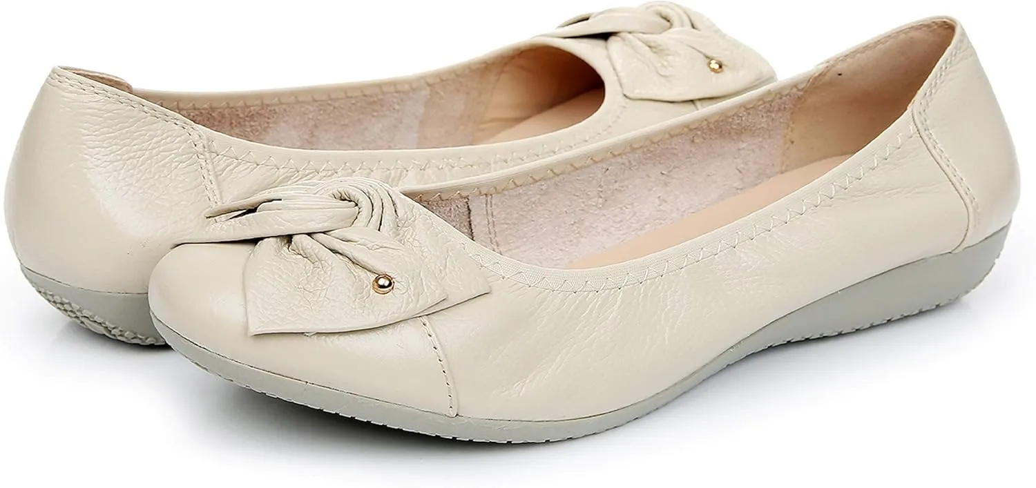 VenusCelia Women's Bows Dance Flats Shoes