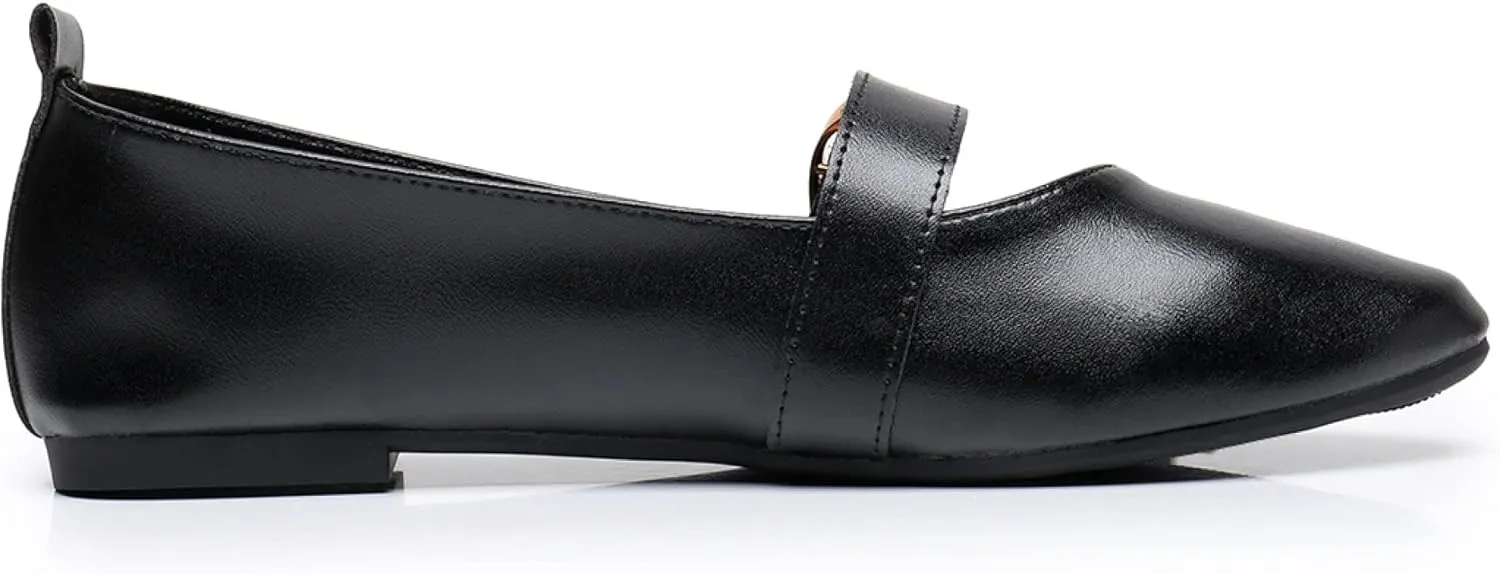 VenusCelia Women's Mary Jane Flat Shoe
