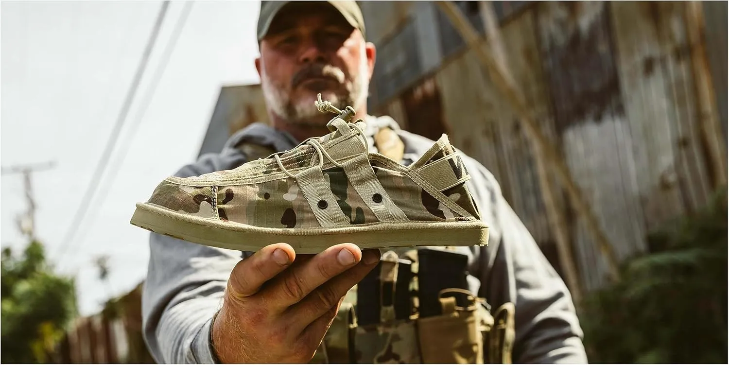 VIKTOS Men's Trenchfoot Water-Resistant Indoor/Outdoor Lightweight Tactical Performance Shoes | Hi-Rebound EVA Midsole | Wear as a Shoe or Sandal with Foldable Heel
