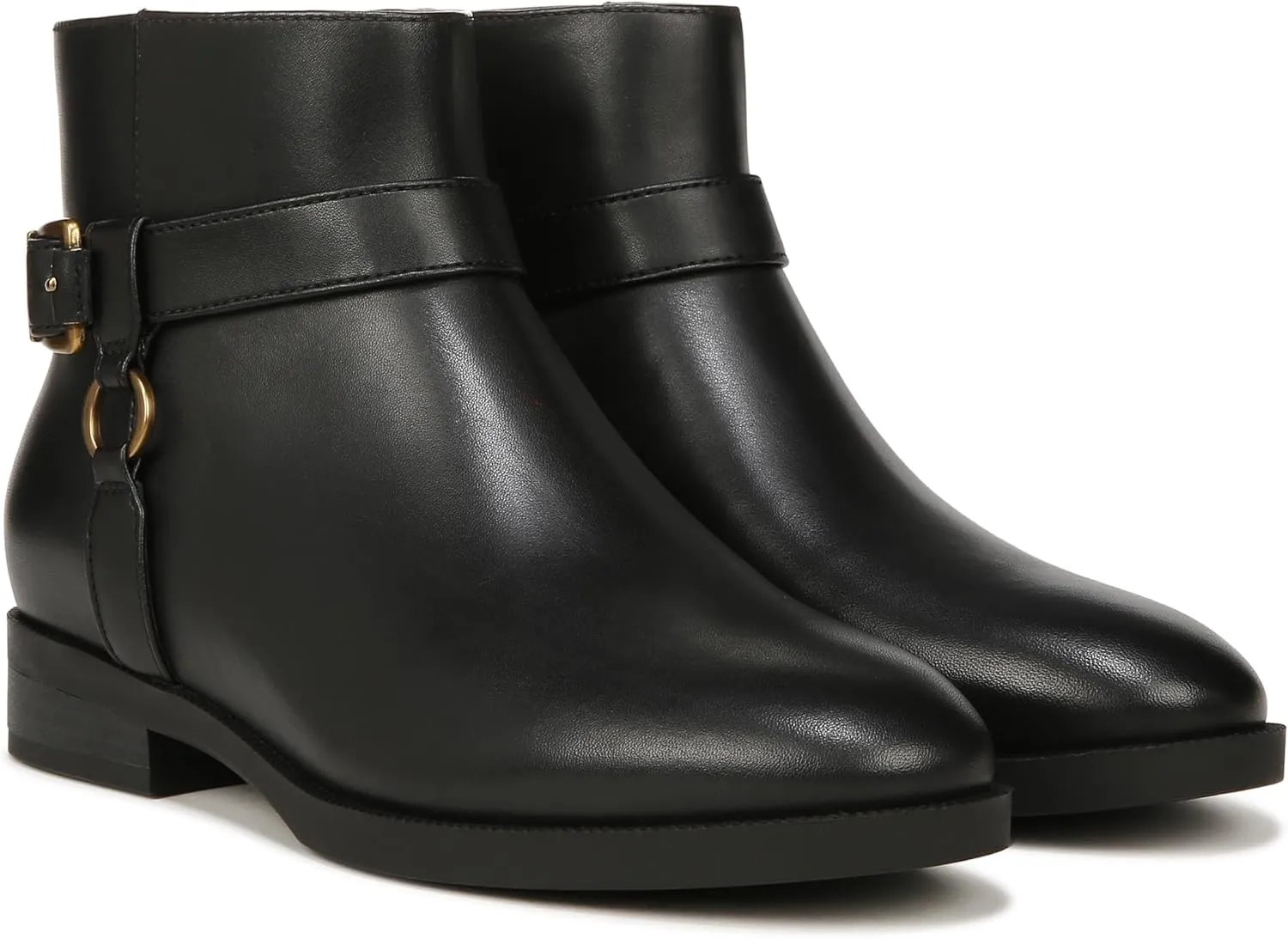Vionic Women's Vienna Rhiannon Leather Zip-Up Ankle Boot- Comfort Booties That Helps Heel Pain, Plantar Fasciitis with Built-in Arch Support Orthotic Insole That Corrects Pronation and Alignment, Med